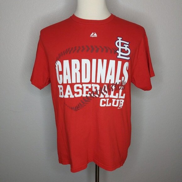 Majestic Other - Majestic St Louis Cardinals Baseball T-shirt Large Red Cotton Short Sleeve Crew